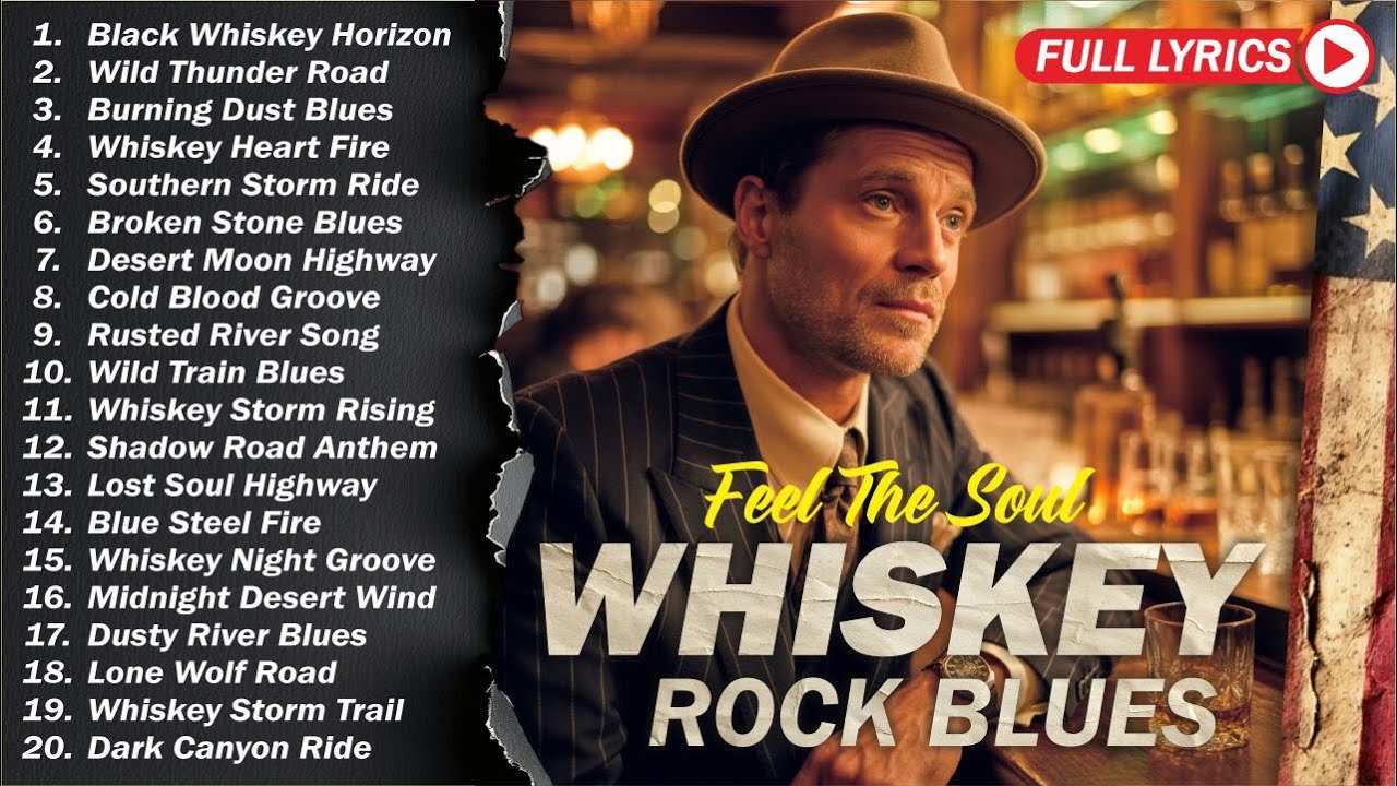 Whiskey Shadows | Slow Blues Rock Guitar for Peaceful Moments