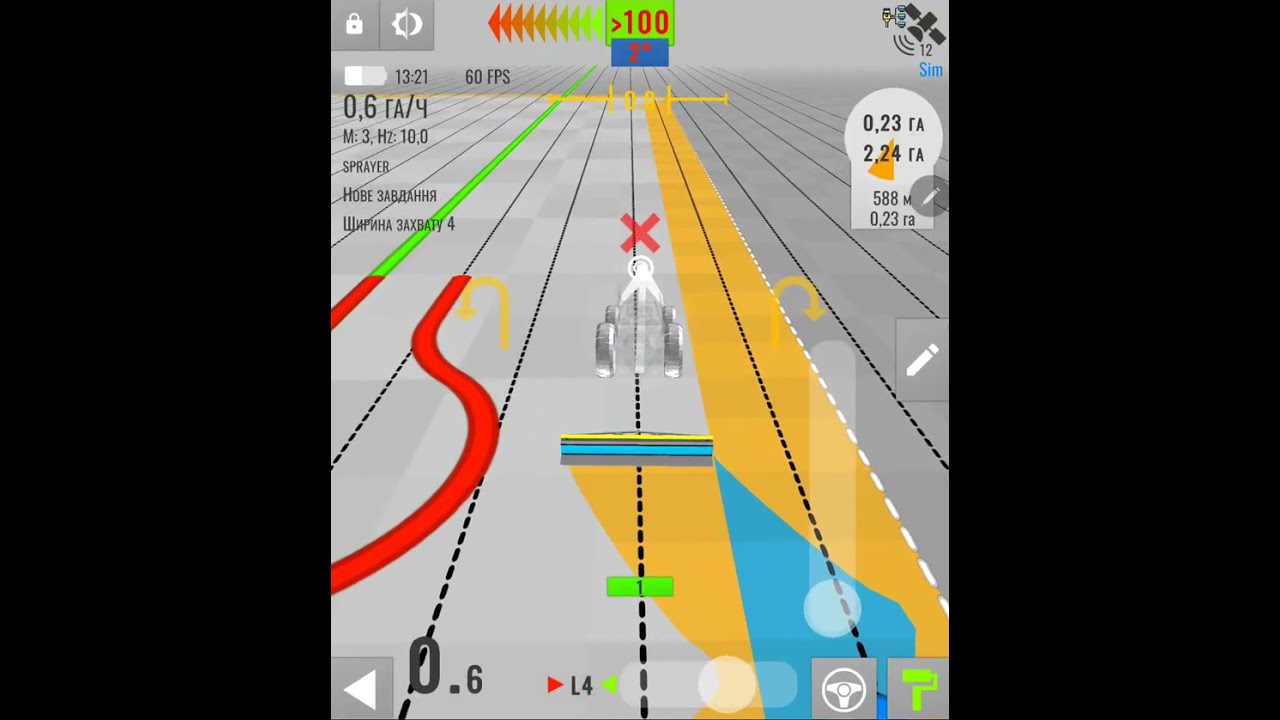 Как замерить площадь поля и длину года в ColDonAgro 