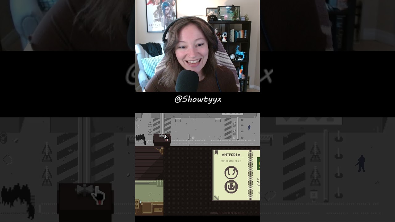 100% food service  #gaming #papersplease  #twitch #twitchstreamer #goofy #streamer #gamergirl