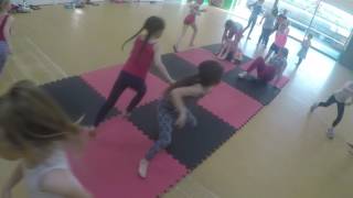 Gymnastics double forward roll