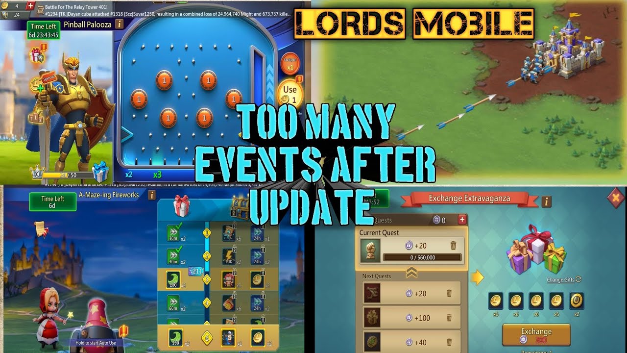 Lords mobile New events are here - Pinball , Fireworks, Exchange extravaganza | NewTon GaminG BD