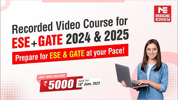 Recorded Video Course for ESE & GATE 2024/2025 | Learn from India