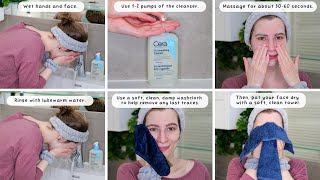 How to use CeraVe SA Smoothing Cleanser