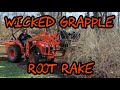 #93 Clearing Brush with Kubota Tractor and Everything Attachments Wicked Root Rake Grapple