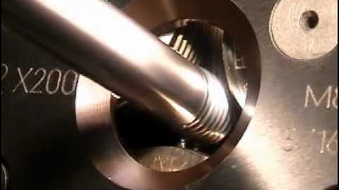 LMT Fette - Thread rolling with F2 Rolling head on CNC lathe