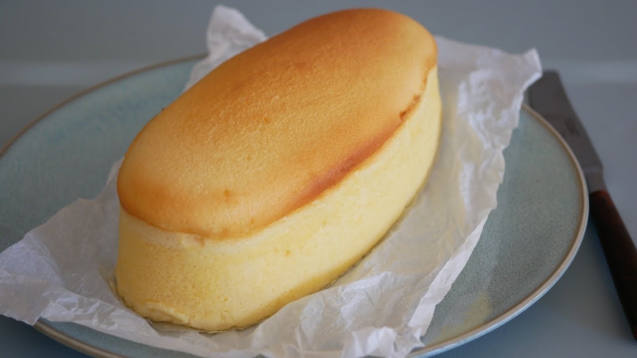 スライスチーズで ふわしゅわなスフレチーズケーキ Japanese Cotton Cheesecake Youtube