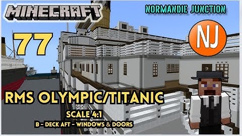RMS Olympic/Titanic - 4:1 Scale - Minecraft Tutorial. PART SEVENTY-SEVEN