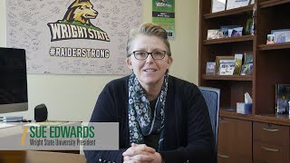 Wright State orientation welcome from Sue Edwards