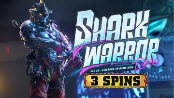 Trying 3 spins on New Shark Warrior Draw | Legendary Striker 45 - Sharp Fins & Bulldozer