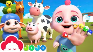 Animals Finger Family Song | Baby JoJo Nursery Rhymes & Kids Songs