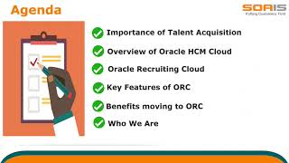 Benefits of Oracle Cloud in Modern Talent Acquisition | Webinar | SOAIS