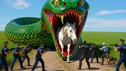 Brave Heroes Save Horse From Deadly Giant Mutant Python 🐍
