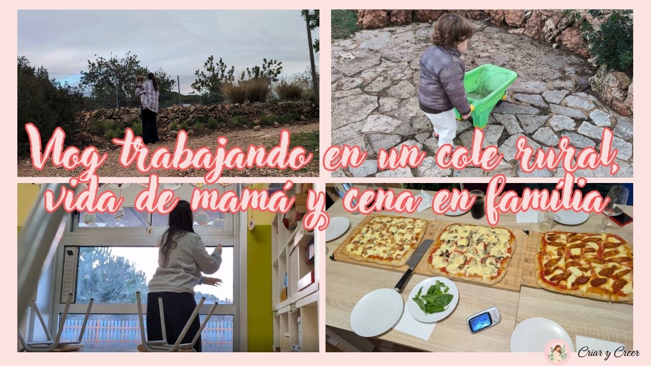 Vlog trabajando en un COLE RURAL, vida de MAMÁ y cena en FAMILIA