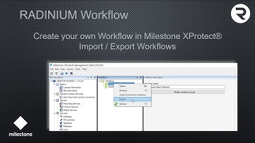 RADINIUM Workflow - Import & Export Workflows