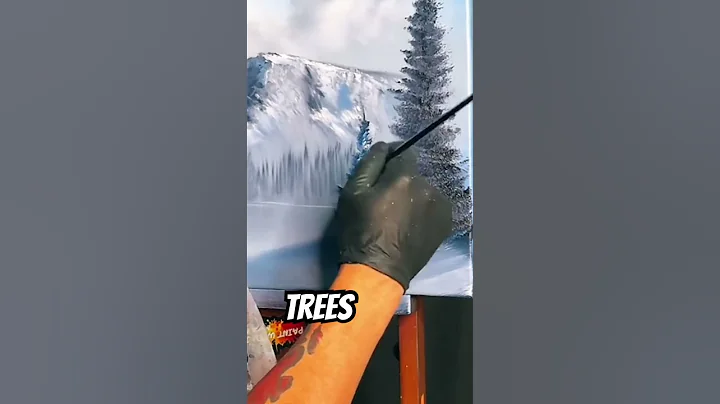 #HowToPaint #Trees by #paintwithjosh #bobross #shortsfeed #shortsart #shortsviral #artshorts