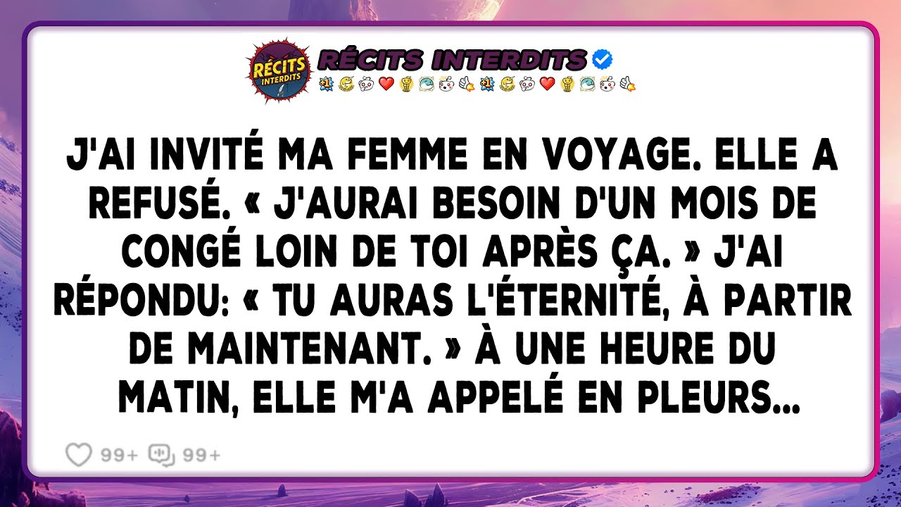 Ma Femme Pensait Pouvoir Se Moquer De Moi Et Continuer À Vivre Chez Moi. Elle Avait Tort...