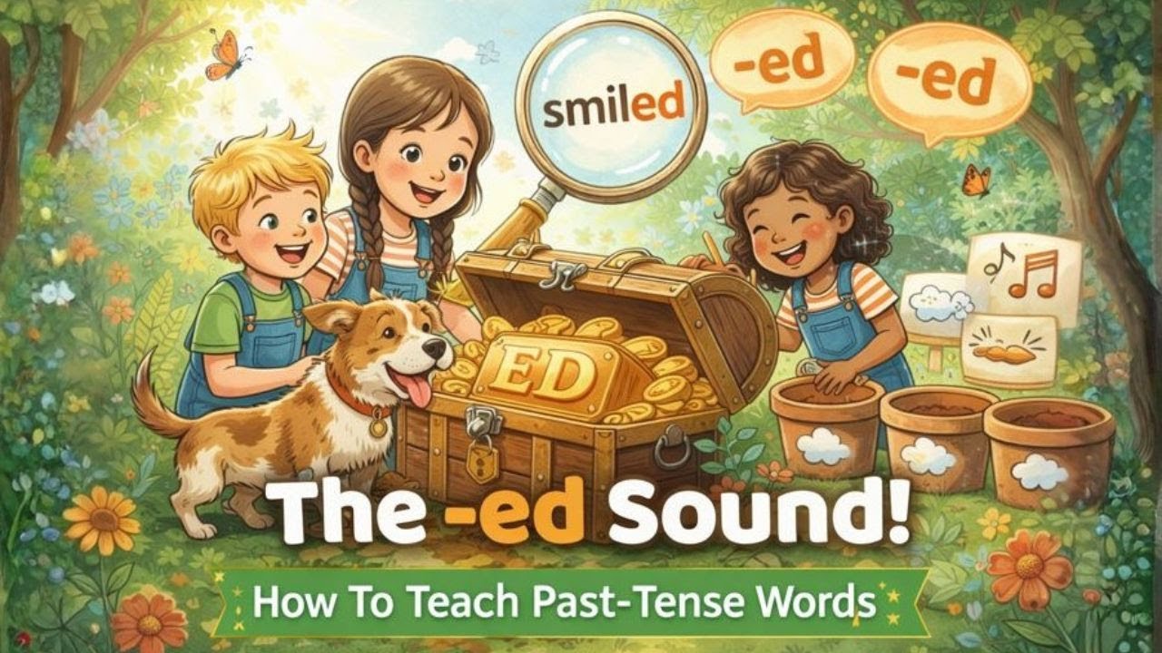 The "-ed" Suffix Song | Learn the 3 Sounds of Past Tense (Phonics for Kids)