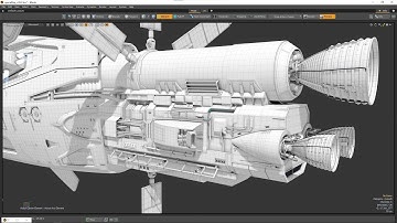 SpaceShip Modeling TimeLapse Part 39