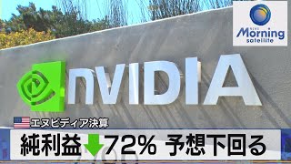 純利益↓72％ 予想下回る　米エヌビディア決算【モーサテ】（2022年11月17日）