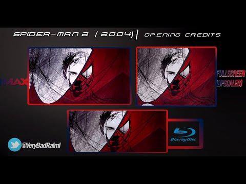 Spider Man 2] | Opening Credits | IMAX / Blu-Ray / Fullscreen | Comparison  - YouTube