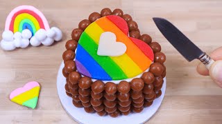 Best Of Miniature Cake Decorating Ideas 🌈🍫 Amazing Rainbow KitKat Chocolate Cake Decorating Recipes