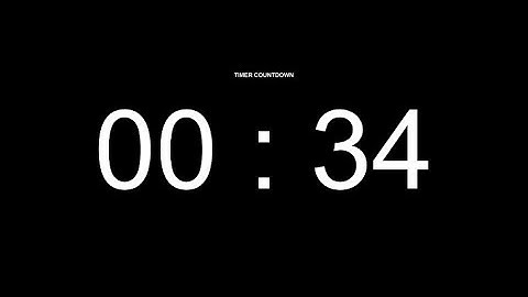 34 Seconds Countdown Timer