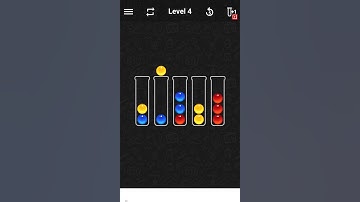 Ball sort colour water puzzle level 4 || puzzle game solution