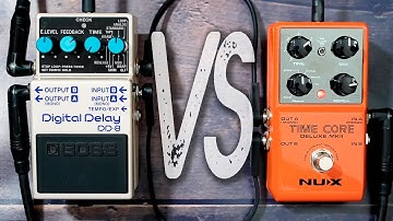 Nux TIME CORE Deluxe MKII VS Boss DD-8 Digital Delay // Comparison [NO TALK / ONLY TONES]
