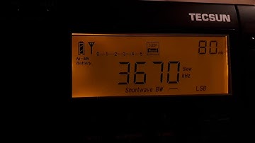 Tecsun PL-660 very nice, clear reception, amateur bands, modified: dynamic squelch off