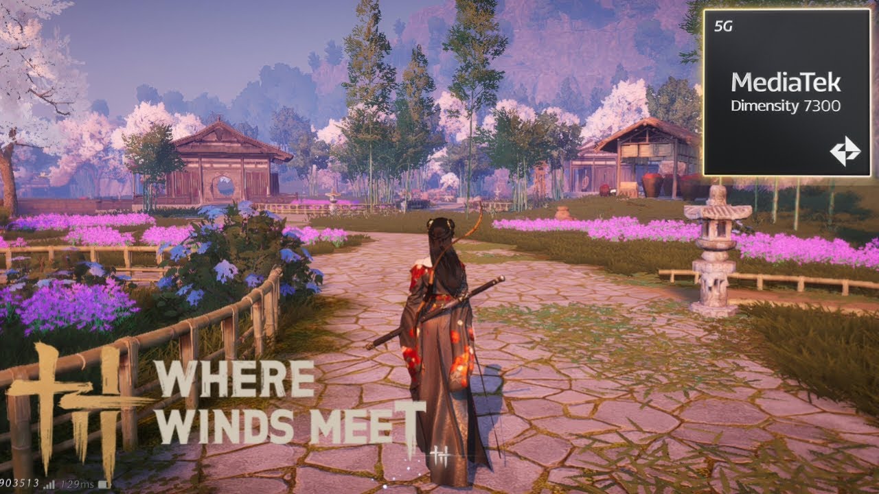 Playing WHERE WINDS MEET on MediaTek Dimensity 7300 Phone