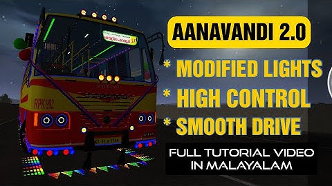 KSRTC SUPERFAST MODIFIED MODE FOR BUSSID|MALAYALAM TUTORIAL VIDEO|AG CREATIONS YT.