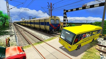 Train Close Calls & Near Miss Accidents | Unmanned Level Crossing Awareness Movie – Train Simulator