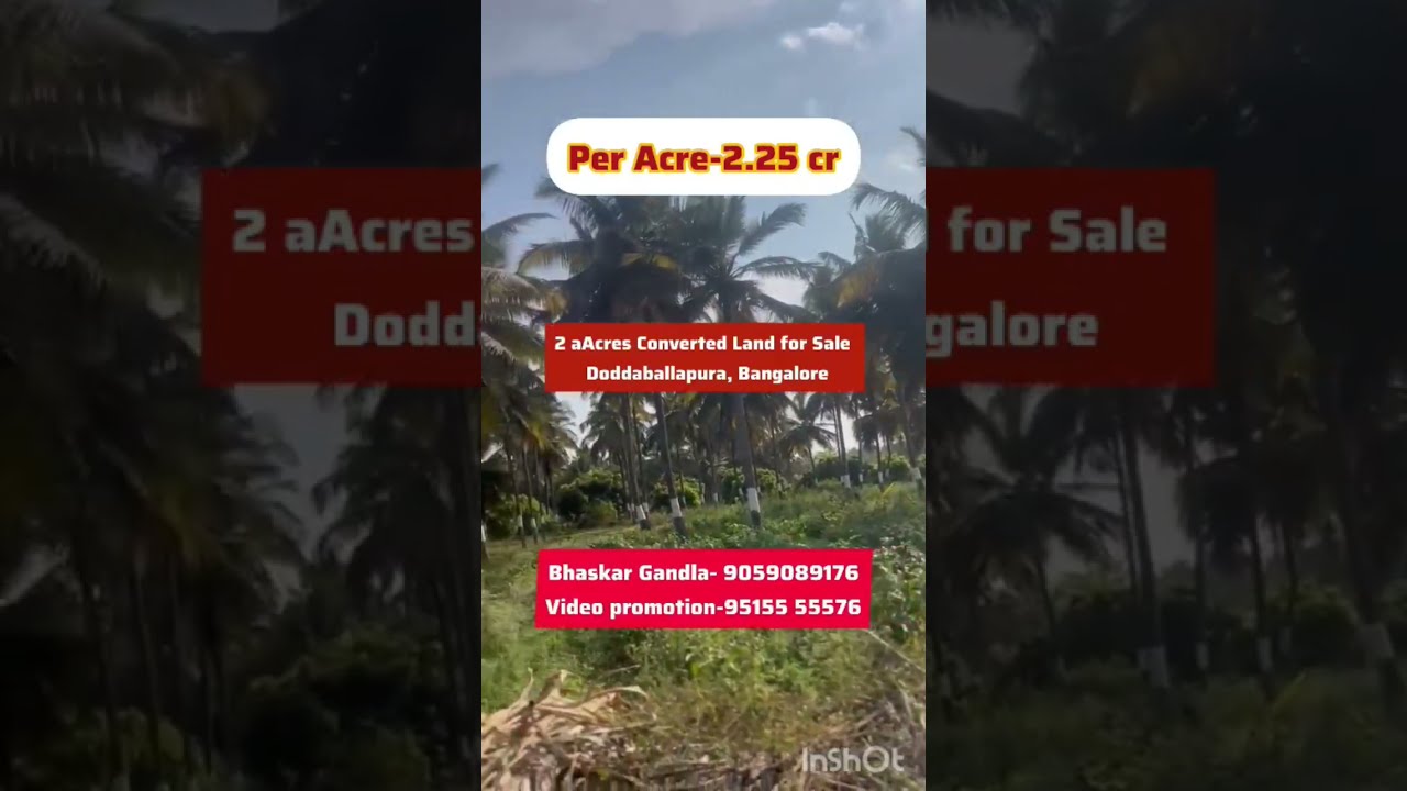 2 Acres Converted Land With House For Sale Doddaballapura Bangalore
