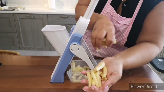  SUPMAKIN Safe Mandoline Food Slicer for Kitchen, Adjustable  Potato Slicer,Vegetable Chopper, Mandolin Slicer, French Fry Cutter, 5 in 1  Chopping Artifact for Kitchen Chef Meal Prep : Home & Kitchen