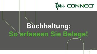 3. accounting: How to enter receipts online! TPA Connect App explanatory video screenshot 1
