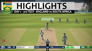Day 1 - 3rd Test South Africa vs England Highlights Prediction Cricket