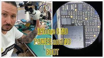 BASIC REPAIRS - iPHONE 8 WITH NO POWER AND NO BOOT - HARD DROP - 4 SHORTED CAPS