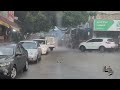 أمطار غزيرة في دير البلح وسط قطاع غزة أمطار غزيرة في دير البلح وسط قطاع غزة
