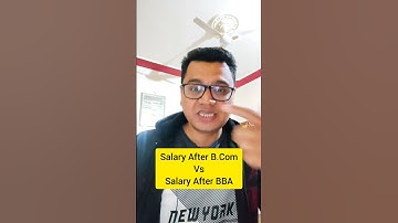 BBA Vs Bcom Comparison in Hindi | Salary After BBA Vs Salary After Bcom | #shorts #ytshorts