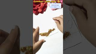 beautiful name writting💝#peparcraft #drawing #writing #ytshort #ytviral #trending #short #diyart #yt