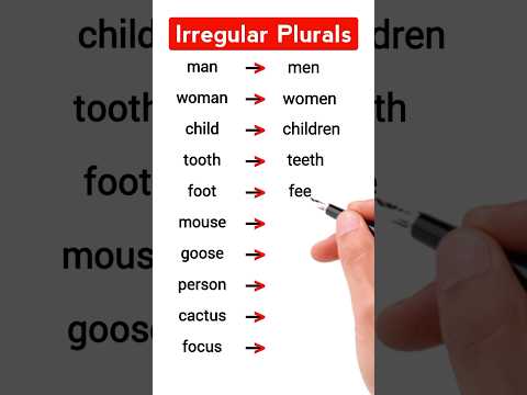 Irregular Plurals Part