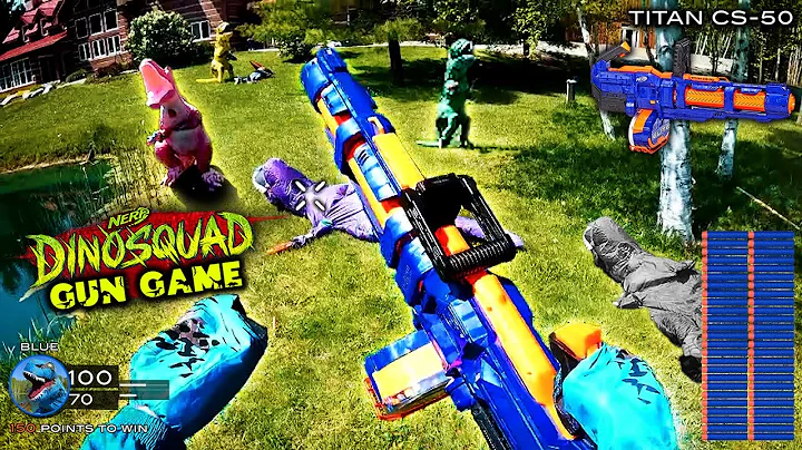 NERF GUN GAME | DINOSQUAD EDITION (Jurassic Nerf F...