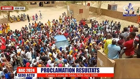 En Direct 🔴 Proclamation Des Résultats Du Bac 2025 Au Lycée Sédo Sébé ( Matam )