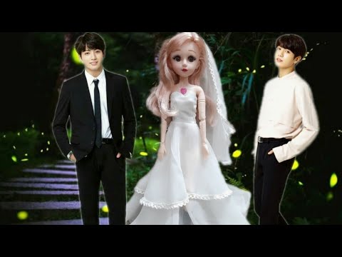 Bride of jungkook get ready 🤭 korean bridal dress for barbie