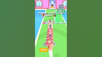 Most satisfying donut stack game ever🍩 😱🔥 #shorts #backingtricks #youtubeshorts