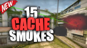 TOP 15 CACHE SMOKES - CS:GO