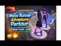 Maze Runner Adventure Parkour | Hardest Parkour Map 🔥 | WOW Code 45547 | BGMI WOW Mode 😱
