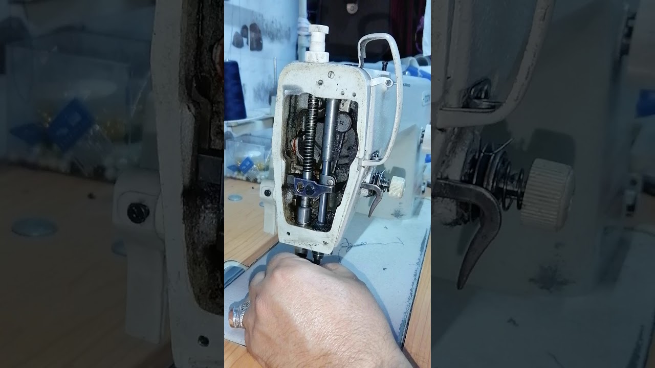 تبديل عمود الابره للمكينه الصناعي