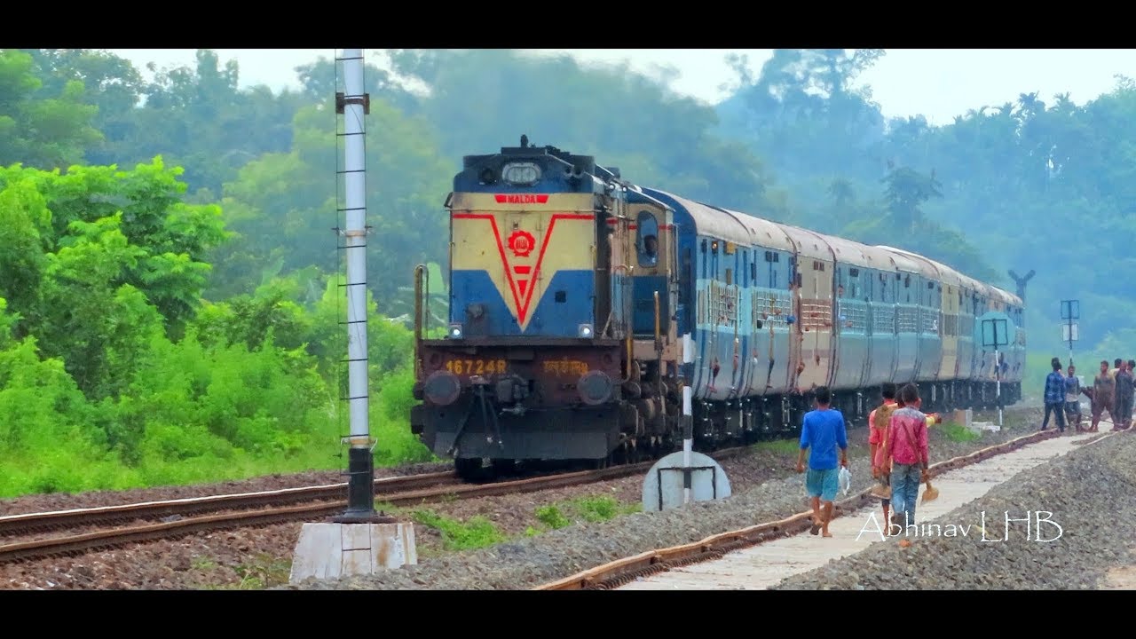 [4K] Assam - Nagaland connecting daily train: 15665 Guwahati - Dimapur ...