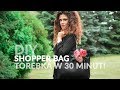 Szycie bez wykroju - tutorial, DIY - torba, shopper bag